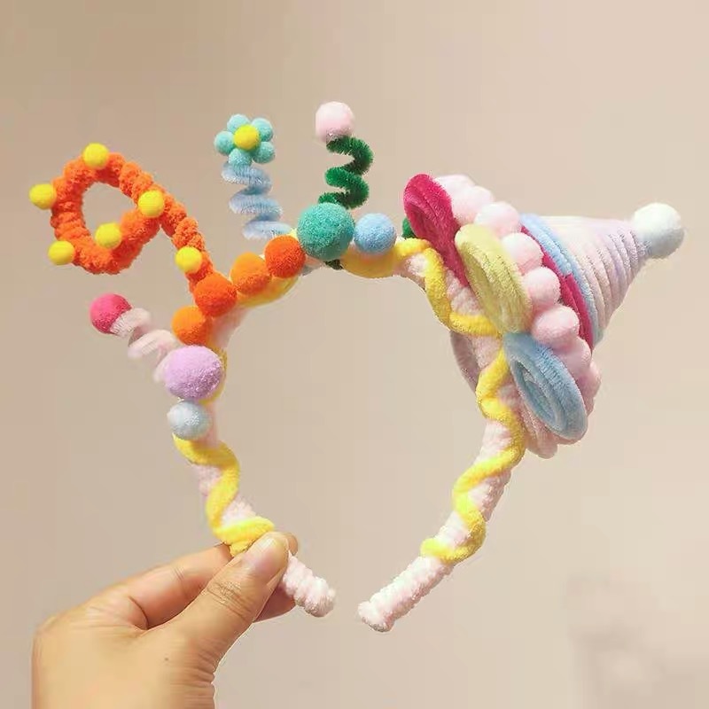 小女孩生日帽子皇冠发箍女童樱桃蛋糕头箍儿童公主风网红洋气头饰|undefined