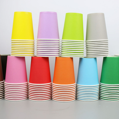 diy disposable handmade colored paper cups thickened white paper cups kindergarten children's handmade art creative materials