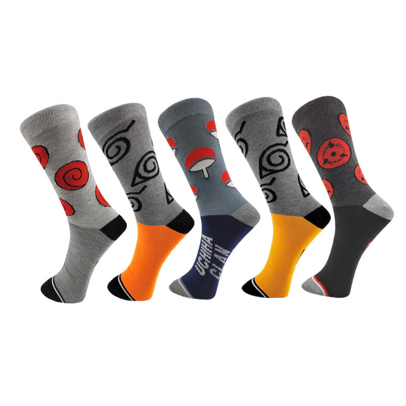 European and American New Cartoon Men's Socks Trendy Anime Huo Ying Xiao Organization Men's Socks Academic Style Couple Socks