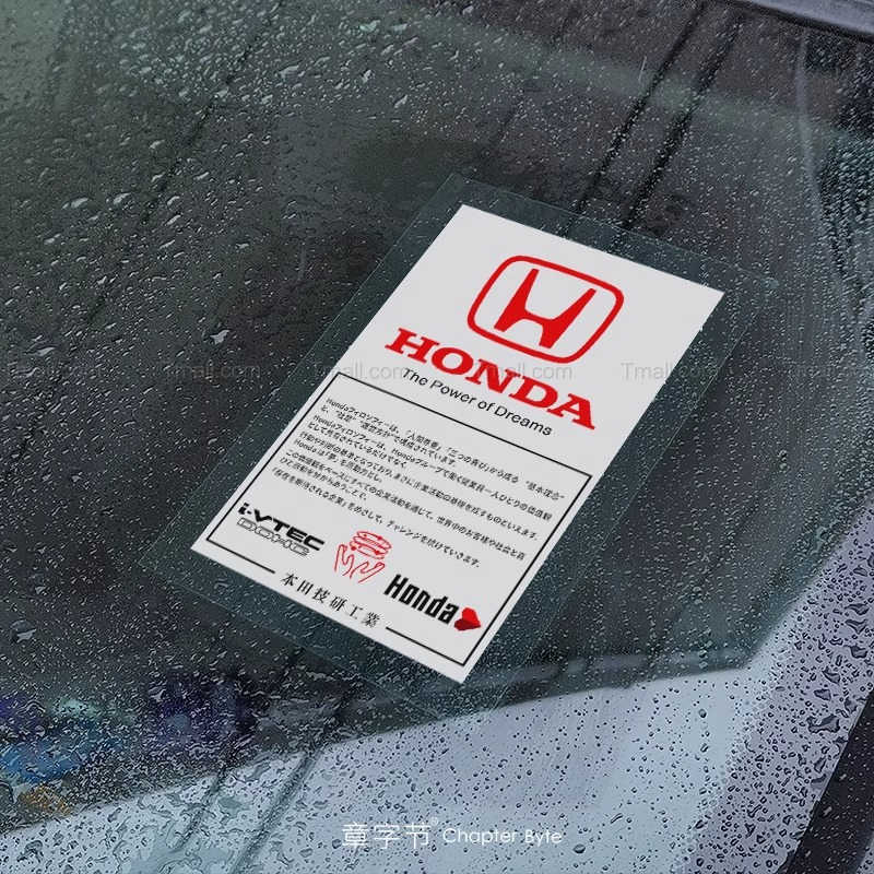 Fundo branco Honda (adesivo estático)