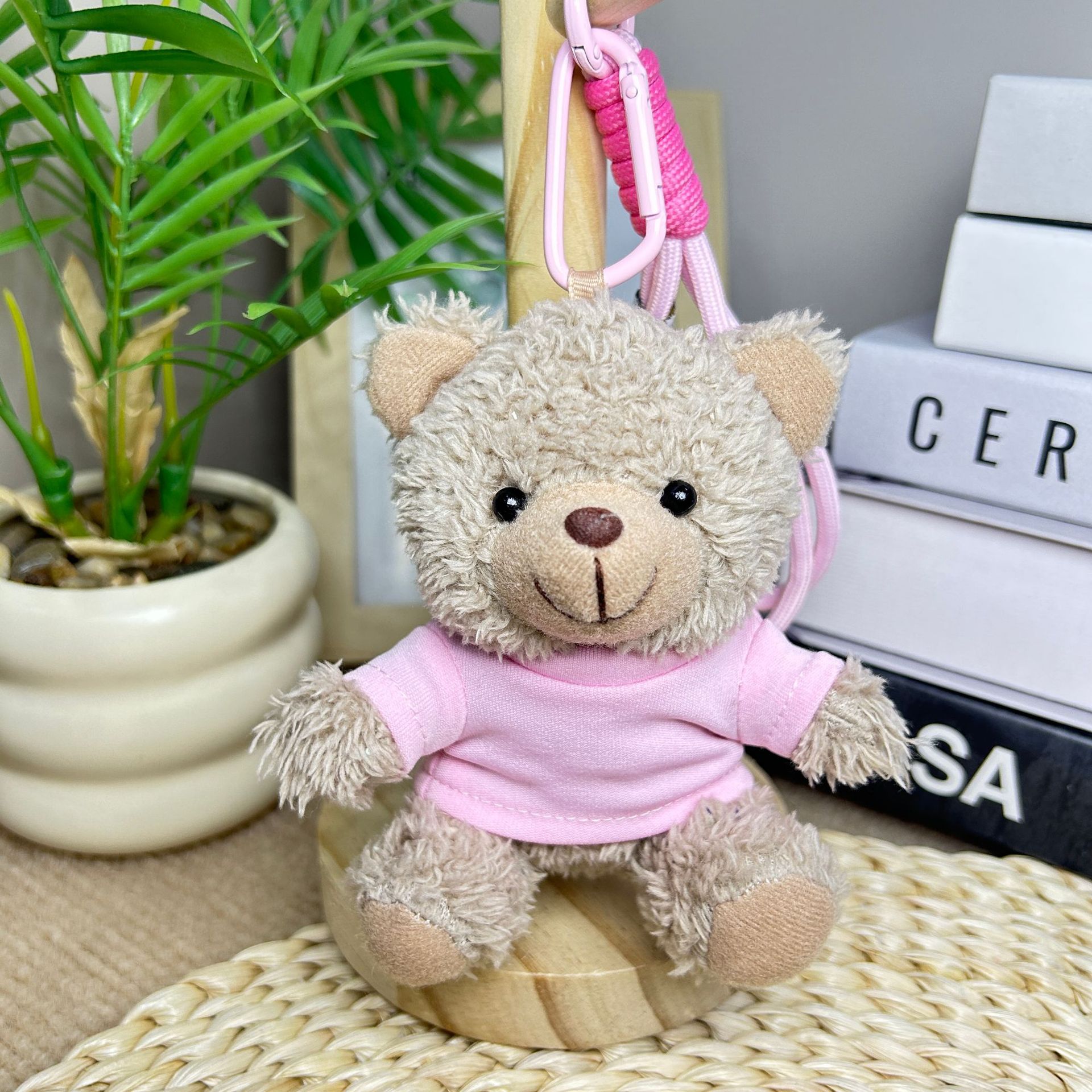 Colgante camiseta Teddy Bear muñeca Teddy Bear muñeca juguetes de peluche temporada de graduación logotipo corporativo regalo muñeca tela