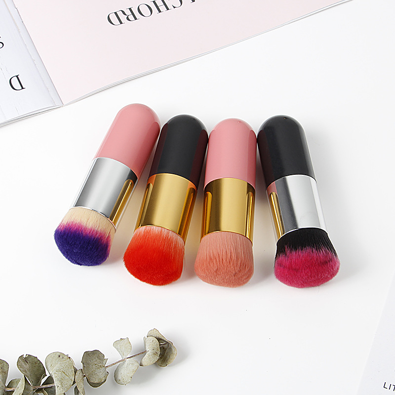 Ventas directas de la fábrica Solo pequeña grasa Pier color maquillaje cepillo Fundación cepillo uñas cepillo profesional maquillaje herramientas entrega de una sola pieza