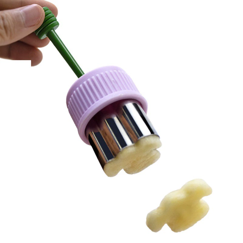 Мультяшная вилка для фруктов в японском стиле, детский фруктовый знак бенто, кактус, сэндвич, тост, инструмент для нарезки хлеба