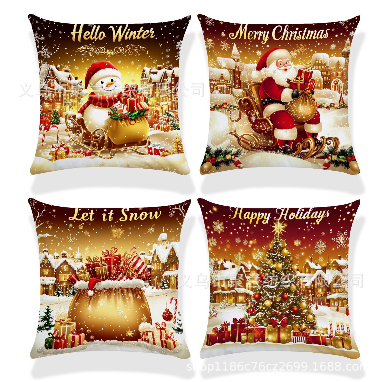 Navidad encontrada explosión abrazo funda de almohada festivales conejo alce decoración sofá atmósfera sensación de lino funda de cojín al por mayor image 30