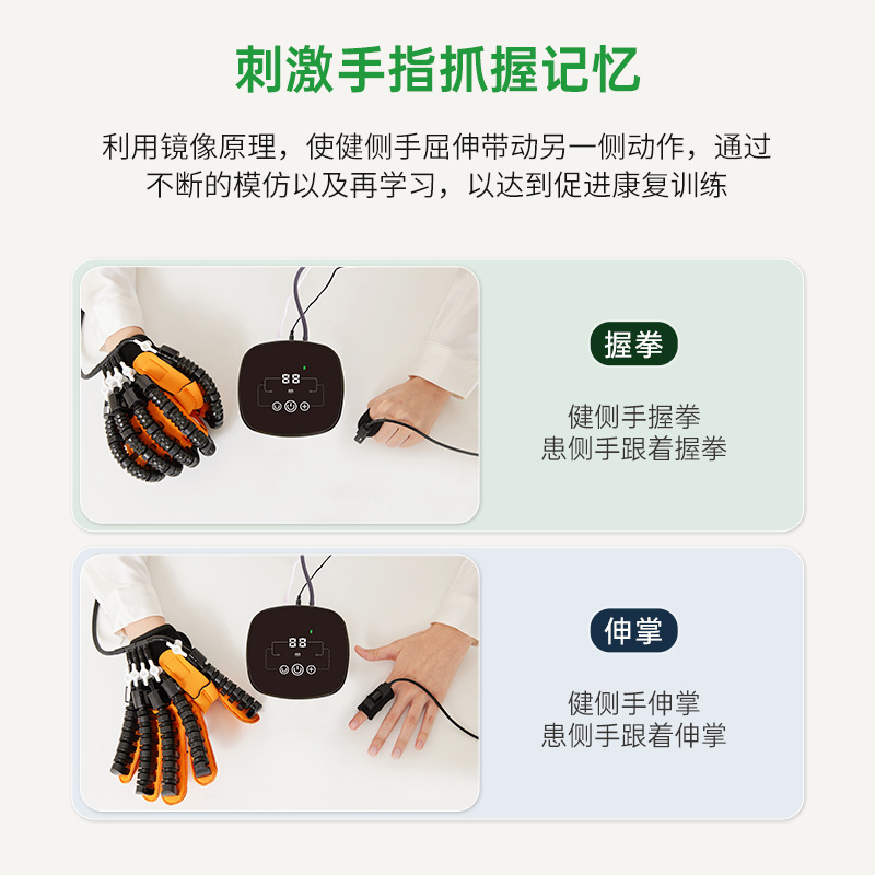 工場卸売電動スマートロボット手袋 5 本指トレーナー手の回復マッサージャークロスボーダー|undefined