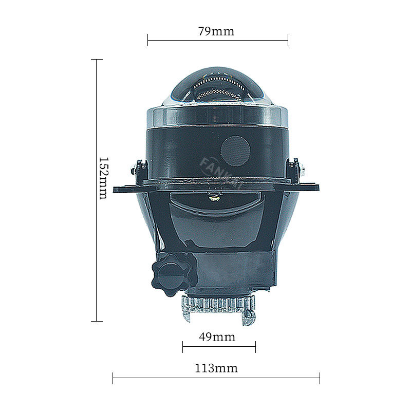 Venta al por mayor transfronteriza de lentes de luz antiniebla doble para automóviles, modificación de lámparas de xenón HID, adecuado para modificación de alta definición Valeo image 6