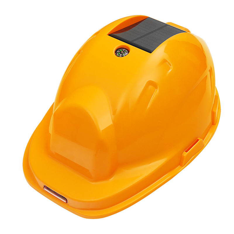 Casco de Seguridad con Ventilador Solar e Inteligente con Protección Solar para Construcción