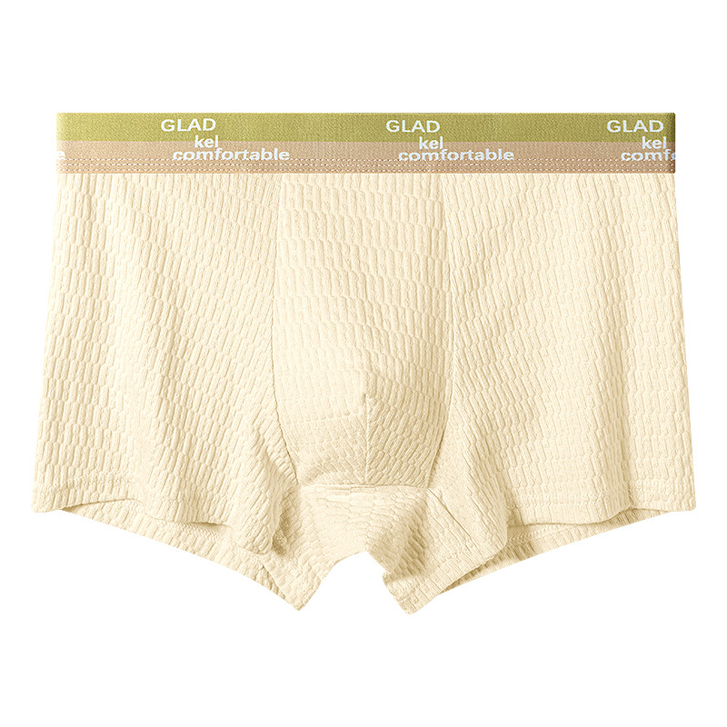 Ropa interior para hombres Pantalones bóxer antibacterianos de algodón para hombres Pantalones bóxer transpirables de algodón para adolescentes Pantalones cortos para niños Pantalones cortos para la cabeza Verano
