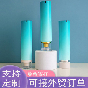 Cosmetic Facial Cleanser Hose with Acrylic Transparent Lid Mask Hand Cream High-end Lotion Skin Care Package Material