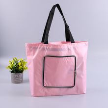 现货钱包式折叠手提袋 便携超市购物袋 可折叠旅行收纳包 印logo