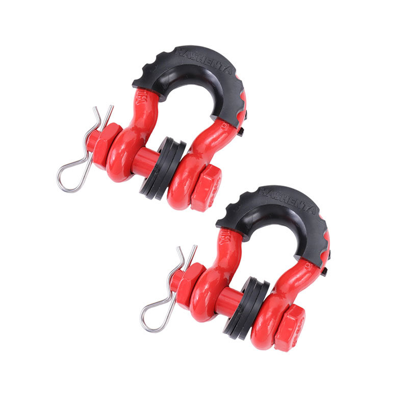 Forja de troquel estadounidense vehículo todoterreno Medio Anti-suelto gancho en forma de U grillete gancho de arco herradura Remolque de alta resistencia americano gancho en forma de U