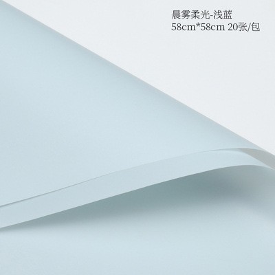 Venta al por mayor tienda de flores materiales florales niebla de la mañana luz suave engrosada Flor de Papel impermeable mate ramo flor envoltura coreano papel normal