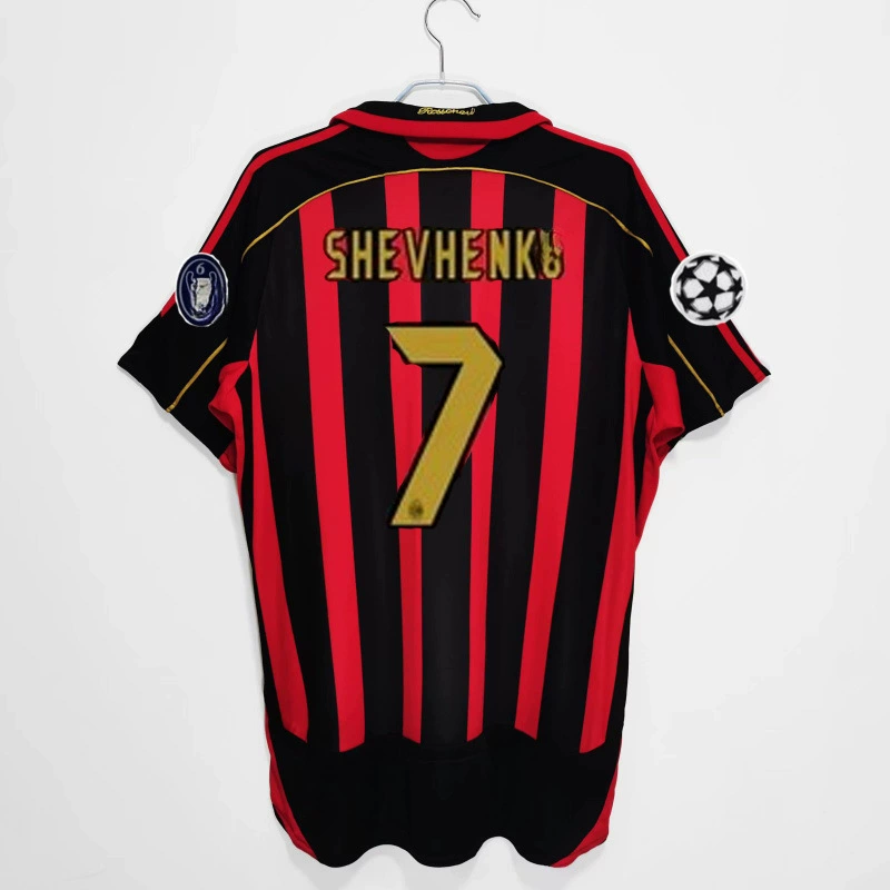 Ретро-футболка 0607AC22 Kakanestama R Tini Inzagi Pirlo длинные рукава, футболка для футбола