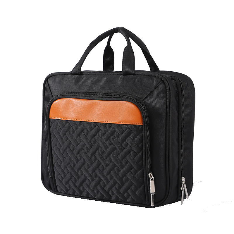 Bolsa de aseo grande colgante, organizador de maquillaje portátil de viaje