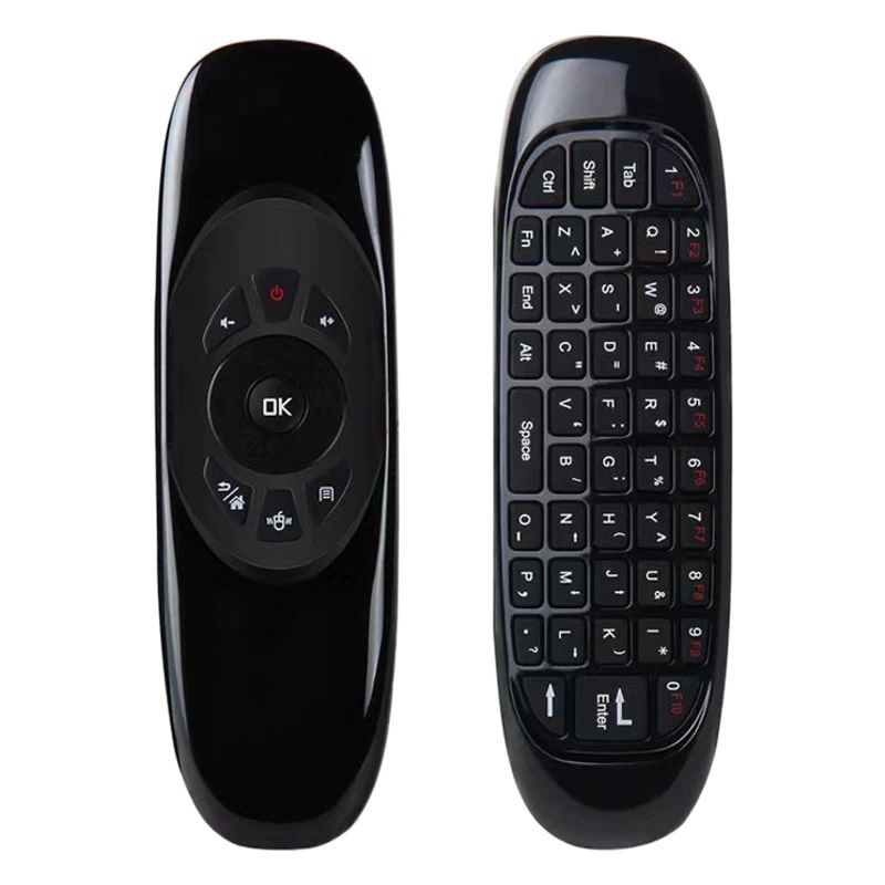 Мини-клавиатура C120 2.4G с голосовым управлением, подсветкой и двусторонним сенсорным управлением, а также функцией воздушной мыши