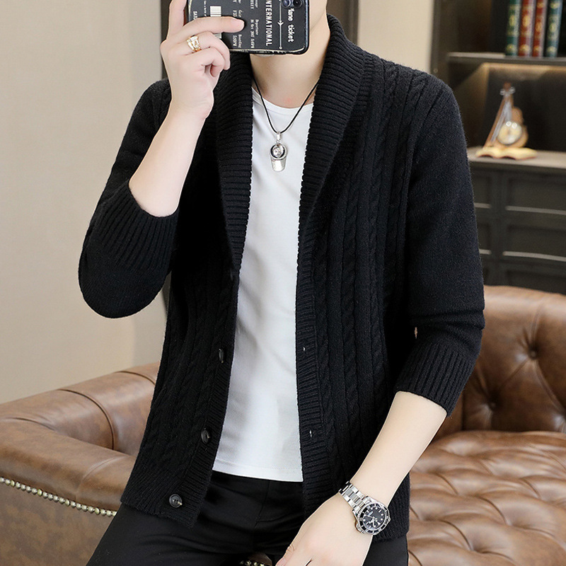 Men's autumn high quality knitted jacket