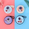 Cartoon wallet, coins, headphones, organizer bag