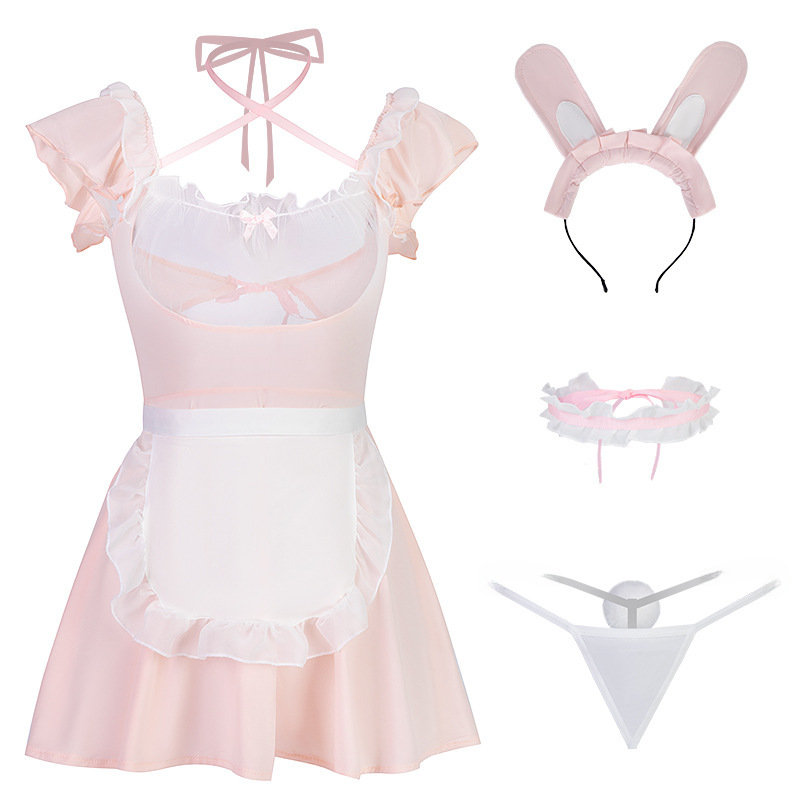 Mann Sexy Unterwäsche Sexy Spitze Pilz Spitze Perspektive Sling Bunny Uniform Set 8780_voghion.com