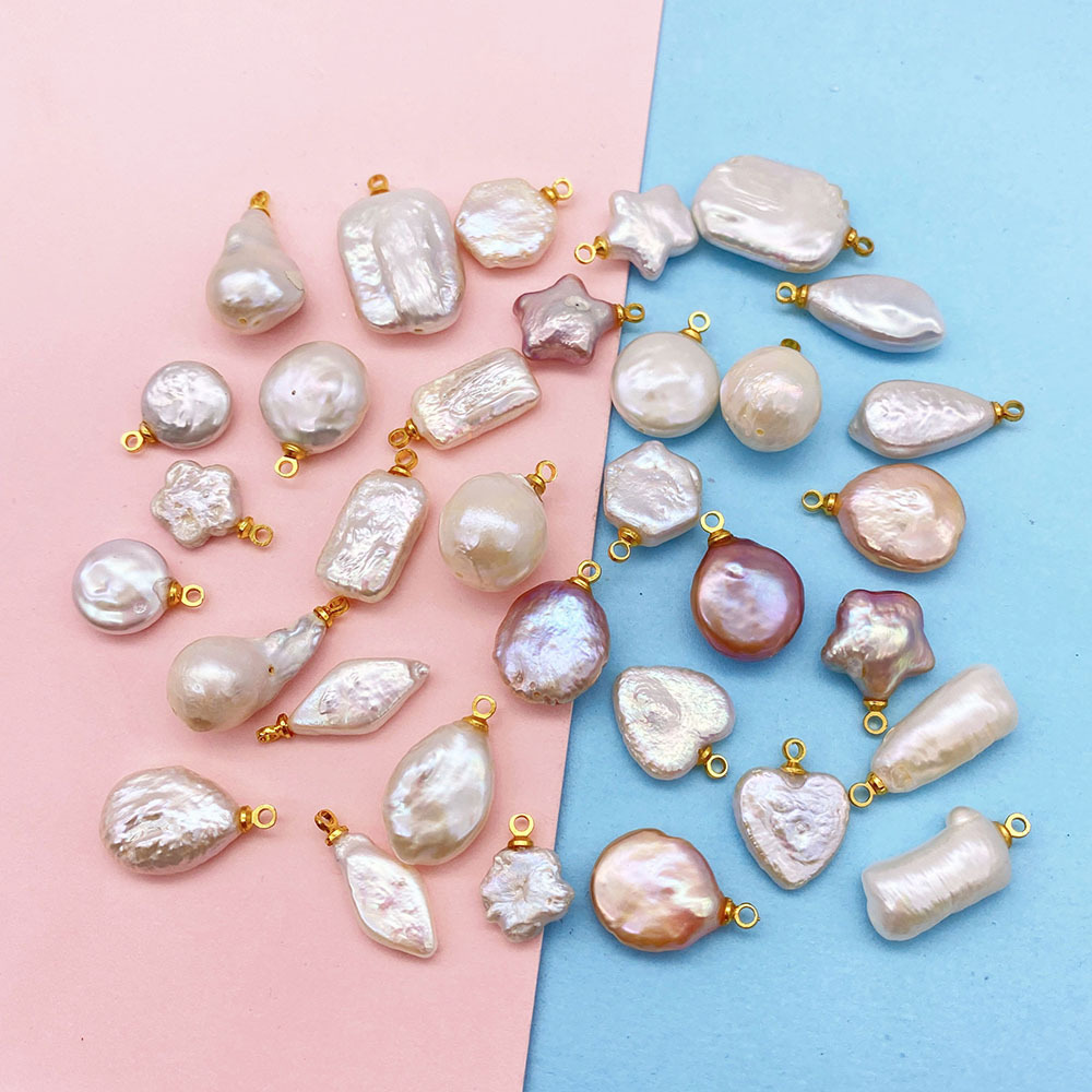 Irregular, Pentagram, Solid Color Pattern Polishing Design 1 Piece Simple Style Classic Style Irregular Pentagram Solid Color Freshwater Pearl Freshwater Pearl Pearl DIY Jewelry Accessories Necklace