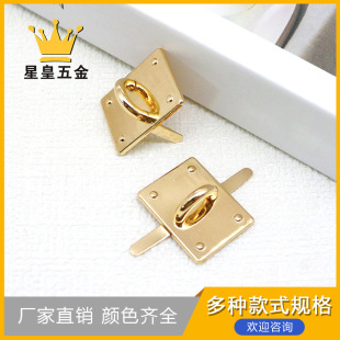 3-Point Light Gold Inner Diameter 9mm DIY Handmade Bag Accessories Arch Bridge Buckle Square Base with Feet Arch Bridge Jewelry Hardware