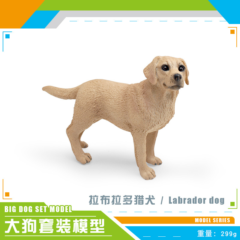 Simulación cognitiva de los niños modelo de perro mascota Labrador Shiba Inu samoye Schnauzer perro Lobo decoración juguete
