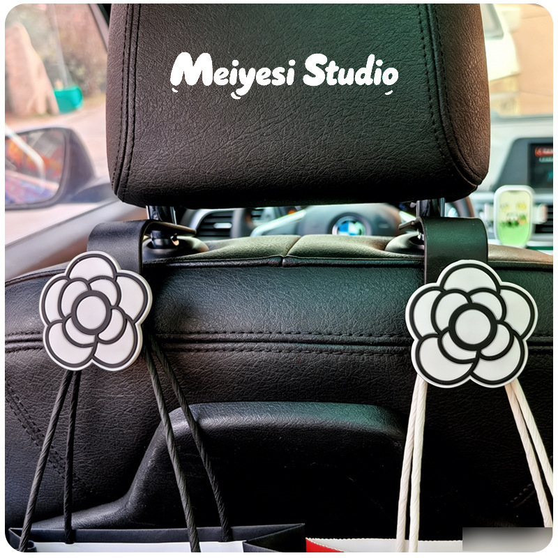 Gancho para coche, respaldo del asiento interior del coche, asiento trasero multifuncional creativo, interior del coche, dibujos animados, suministros lindos, almacenamiento