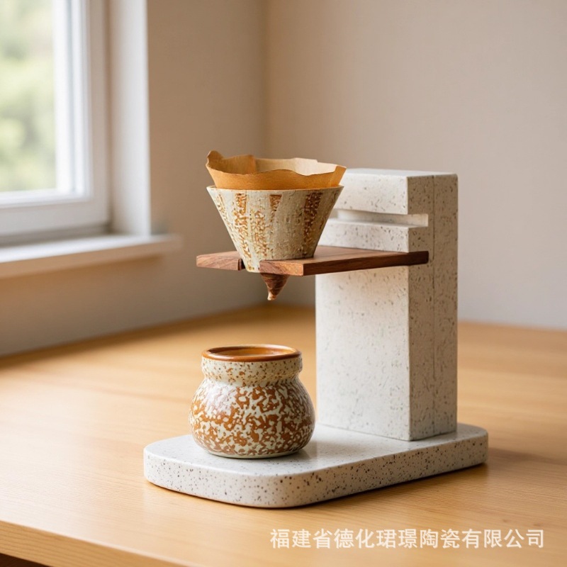 Conjunto de tazas de café de lavado de mano 2025 nuevo vintage taza de cerámica marca taza de lavado de mano taza de café set de cafetera