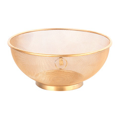 不鏽鋼廚房洗菜籃子洗菜藍瀝水籃水果籃米篩果盤網篩油炸篩子密網