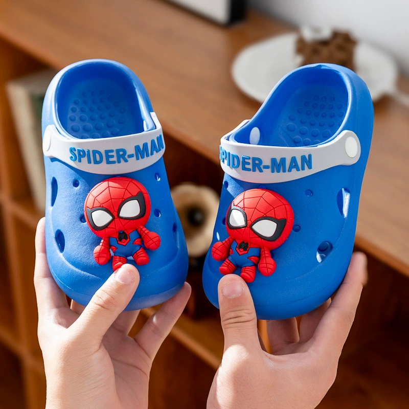 Летняя новая модель Baotou Spider-Man детская пещерная обувь для дома в помещении