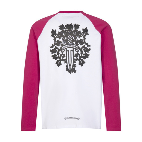 Cross-border trendy brand Chrome Heart long-sleeved T-shirt, crew neck, unisex, versatile, in stock, wholesale