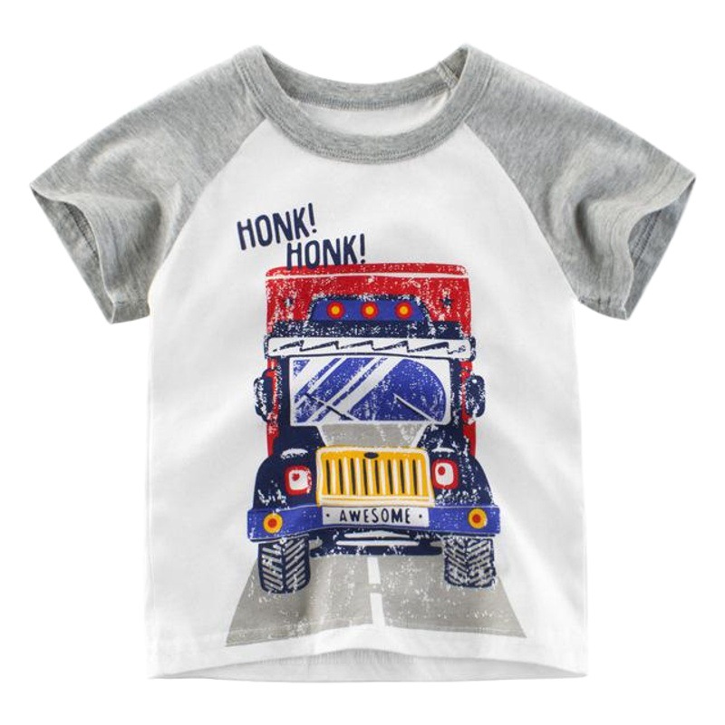 Nueva ropa de verano 2026 para niños de Guangdong, camisetas de manga corta para niños pequeños y medianos, sudaderas infantiles, ropa para bebés varones.