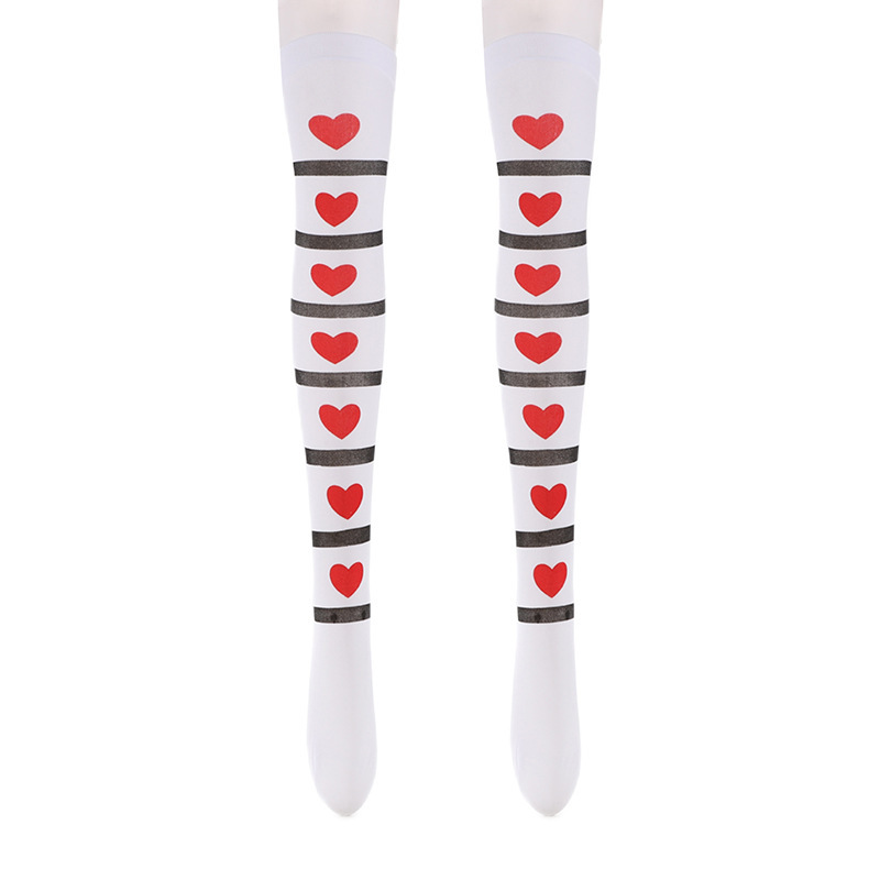 Los fabricantes suministran las medias del Festival del partido de Halloween Festival visten accesorios de ropa calcetines sobre la rodilla calcetines de sangre calcetines de enfermera