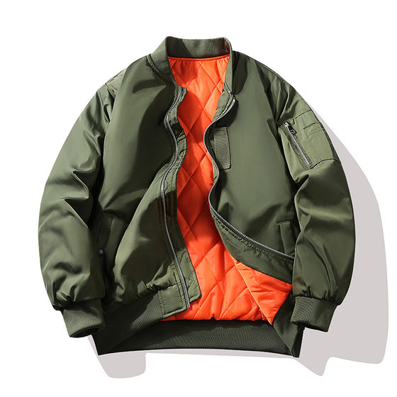Spring Autumn Winter Cross-border Tide Brand MA1 Air Force Aviator Jacket Baseball Suit Jacket Men's cotton and thickening Overalls Cotton-padded Coat