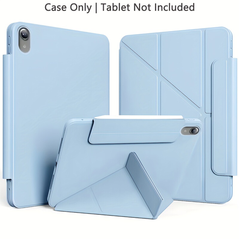 Ipad12 Protective Case with Buckle 3+Y Foldable, Suitable for Ipadair8 Protective Case Without Pen Slot, 10Th Generation Anti-Fall Pro 11inch
