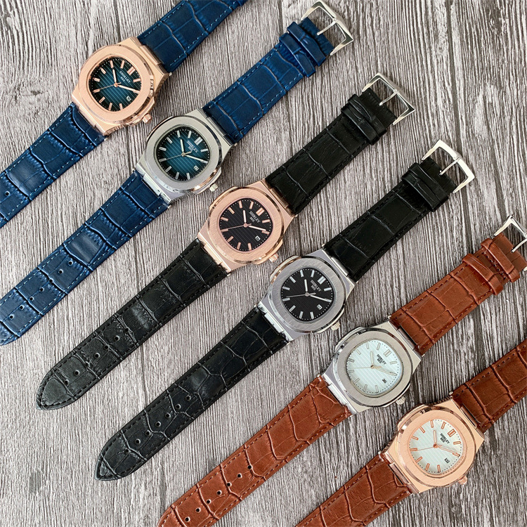 70g Weight Ordinary Glass Mirror Material Imitation Leather Strap Material Watch Classification Pointer Display Type Buckle Buckle Style Round Dial Shape Shopping Occasion Quartz Movement Geometric Pattern All Seasons Season Unisex Gender Glam, Fashion Style Glam Fashion Geometric Buckle Quartz Watch 2