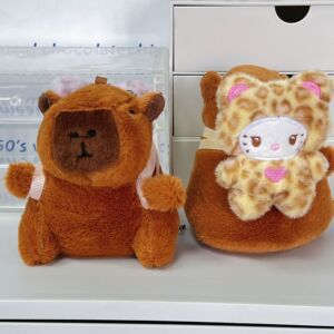 Colgante de llavero de muñeca Kapibala que puede sacudir la cola, accesorios pequeños, juguetes de peluche, pequeños regalos para niños image 32