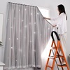 Magic curtain 2020 new pattern Punch holes install bedroom Paste shading simple and easy autohesion sunshade heat insulation