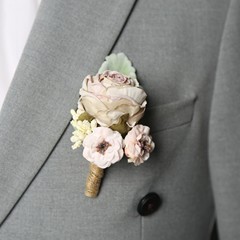 ヨーロッパ式の花嫁の手首の花の新版の手の花の新郎の胸の花の手作りの結婚式の手首の花の新型のシミュレーションのバラの胸の花