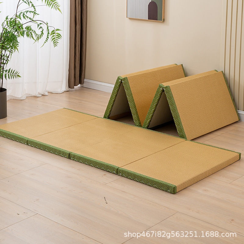 Japanese-Style Tatami Mats for Home Flooring, Stackable Single or Double Mattresses, Nap Mats, Rattan Mats, and Bay Window Mats