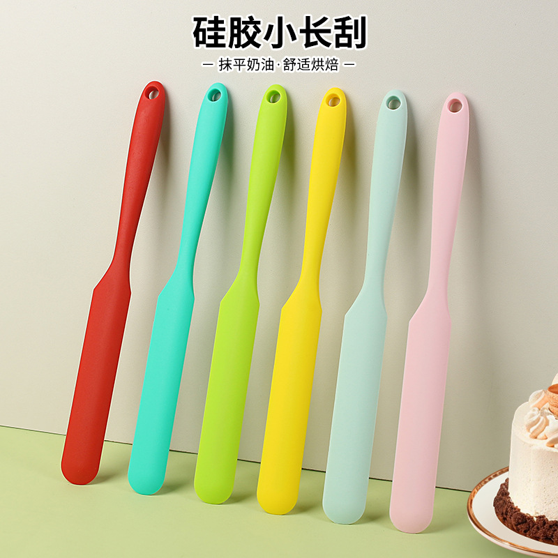 Integrated Silicone Scraper Scraper Cream Stirring Spatula Cake Jam Stirring Knife Baking Tools