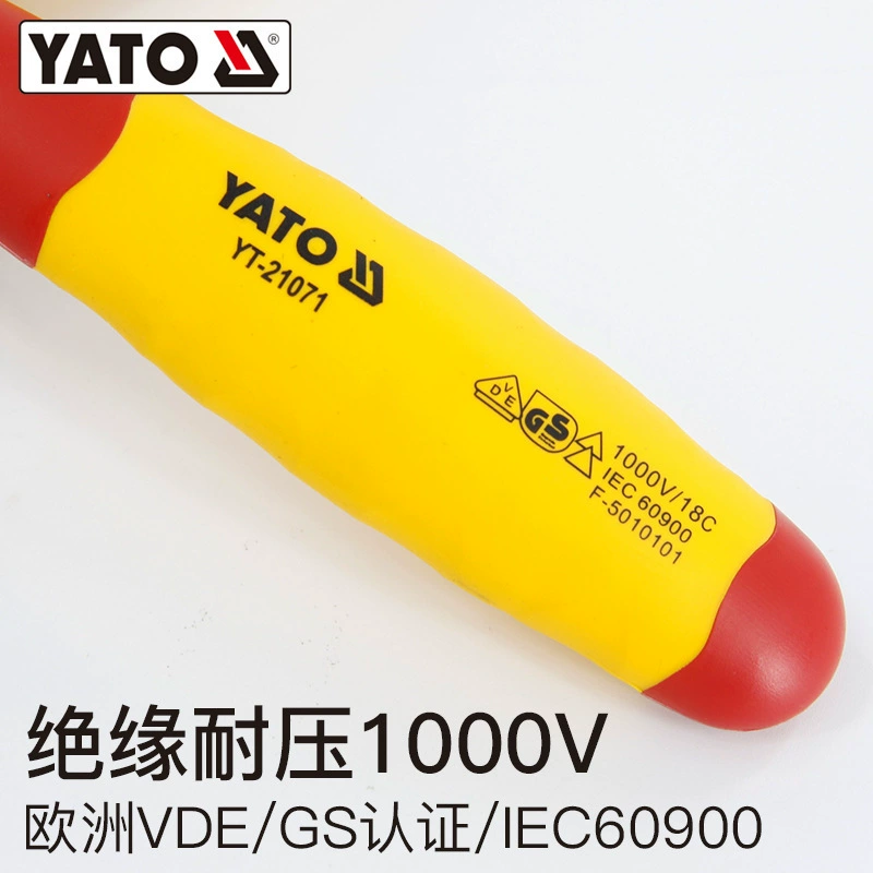 Двусторонний быстрый изолированный ключ-спиннер Yato 1000В, большой и маленький, автоматическая быстрая фланцевая головка