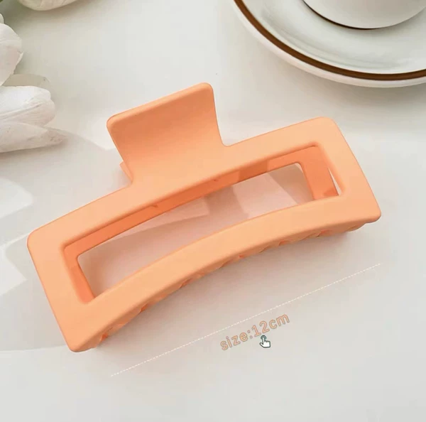 Rectangular, matte, orange
