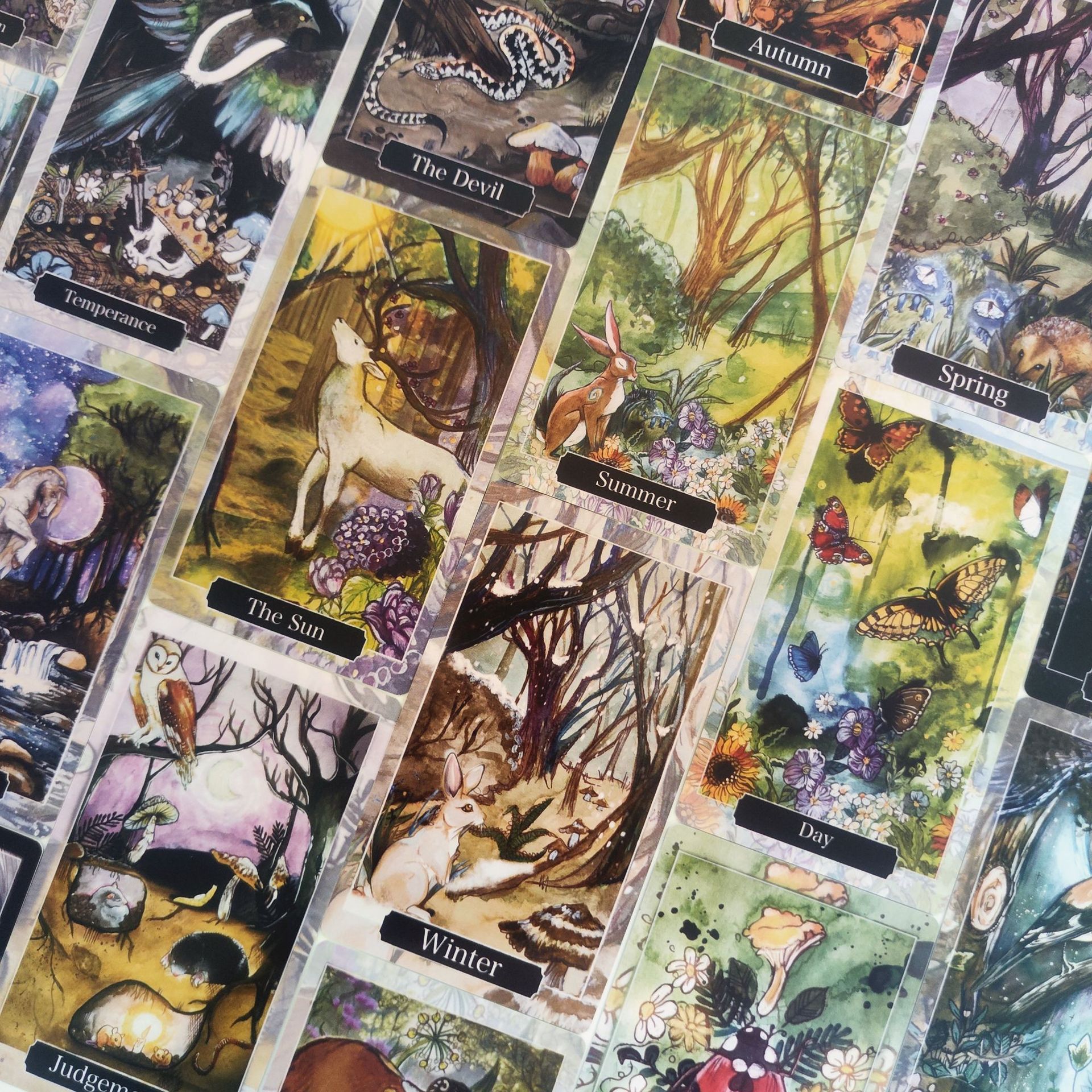 Spirits Of The Woodland Tarot Deck Card Game For Parties_voghion.com