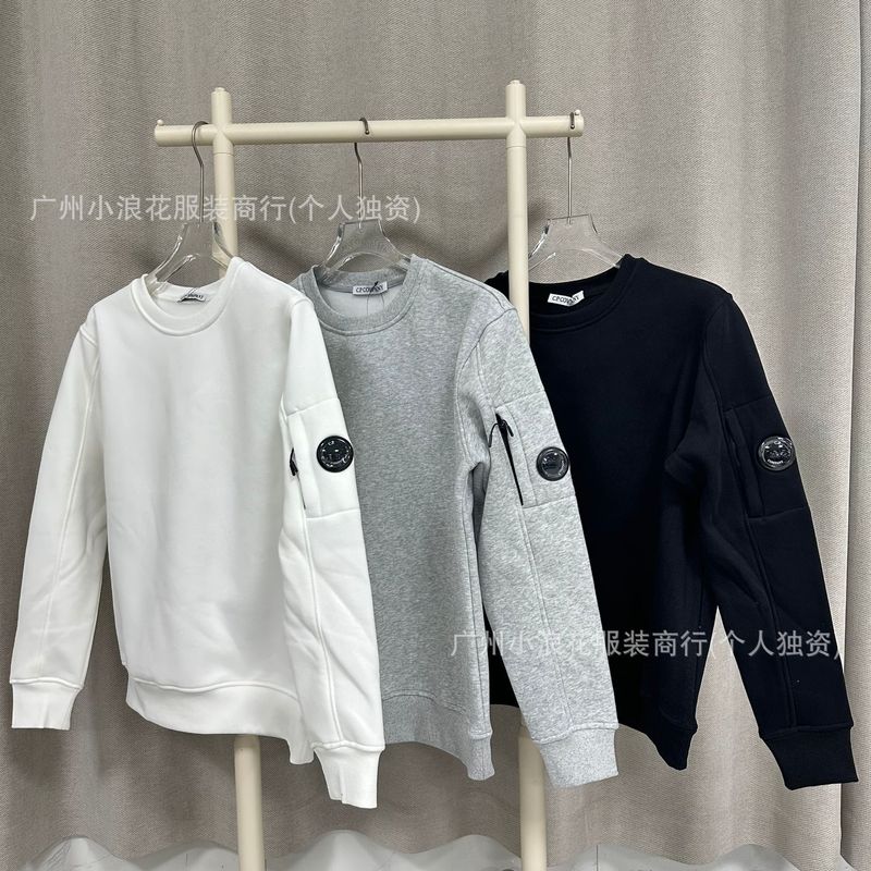 跨境COMPANY宽松圆领镜片套头卫衣CP男装外套加绒英伦ins潮牌男女|undefined