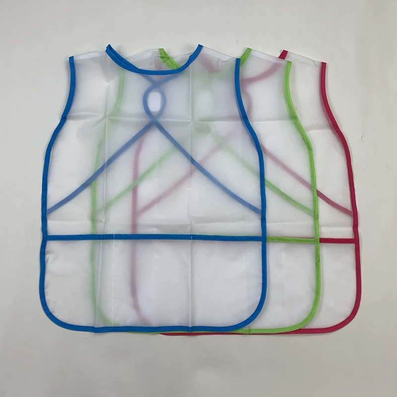 Детский жилет peva, комбинезоны, водонепроницаемый жилет с защитой от грязи, нагрудник, детский сад, роспись, ужин, защита от повязки оптом