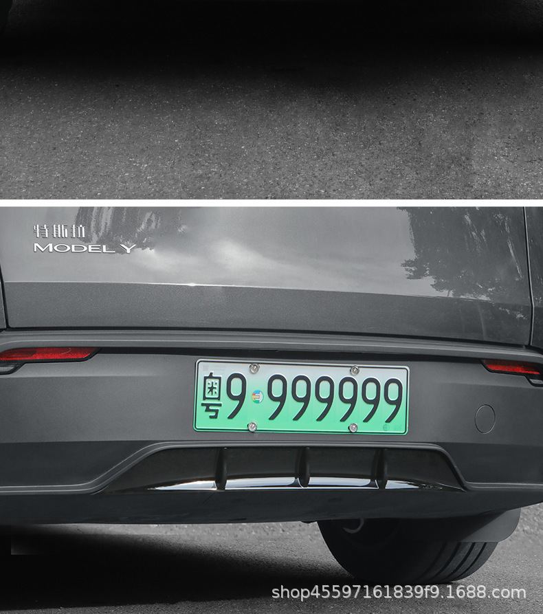 Suitable for Tesla Model Y 2025 New Rear Spoiler, New Model Y Rear Lip Surround, Rear Bumper Wind Blade Decoration