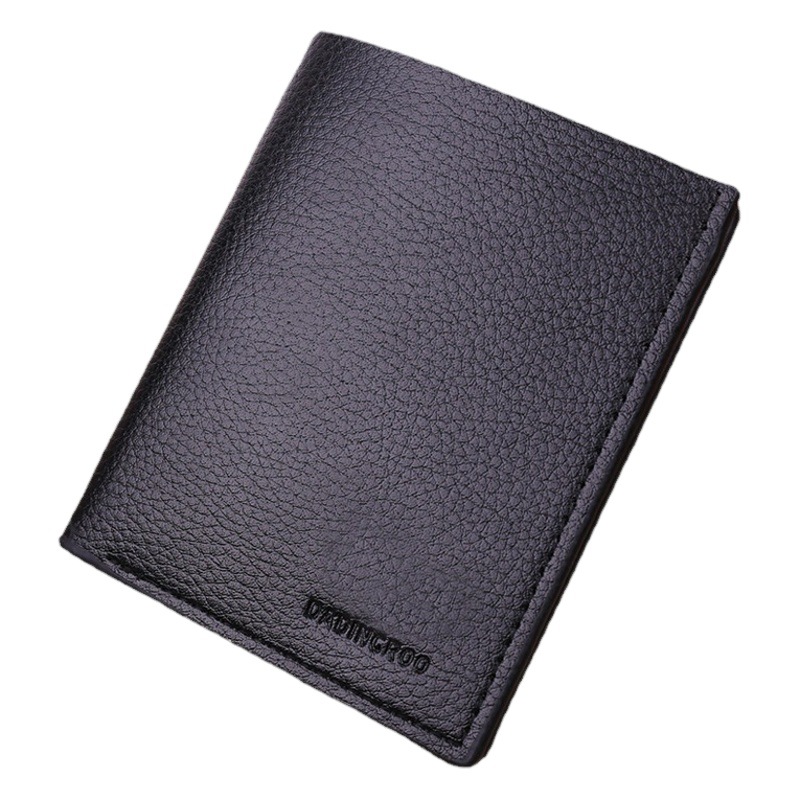 Business Men's PU Wallet Short Fashion Multi-card Holder Leather Bag Horizontal and Vertical Zipper Wallet Change Card Bag