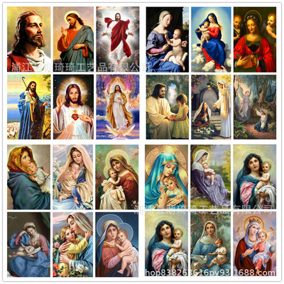 Cross border Specifically for Selling New products diy Diamond Painting 5d Full bore Religion character Cross stitch mural a living room Decorative painting