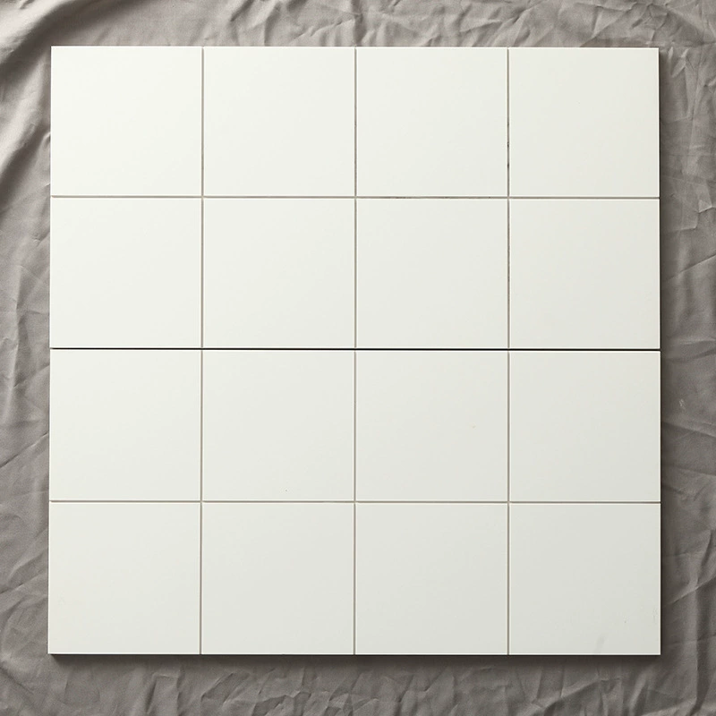 Фошаньская полностью керамическая плитка для кухни с реальной канавкой, мягкий свет, 300x600, клетчатая маленькая белая плитка для балкона, ванной комнаты