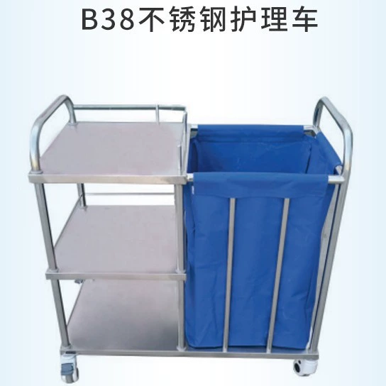 Ручная тележка из нержавеющей стали двухслойная лабораторная чистая комната антистатическая медицинская помощь оборудование инструмент маленькая тележка